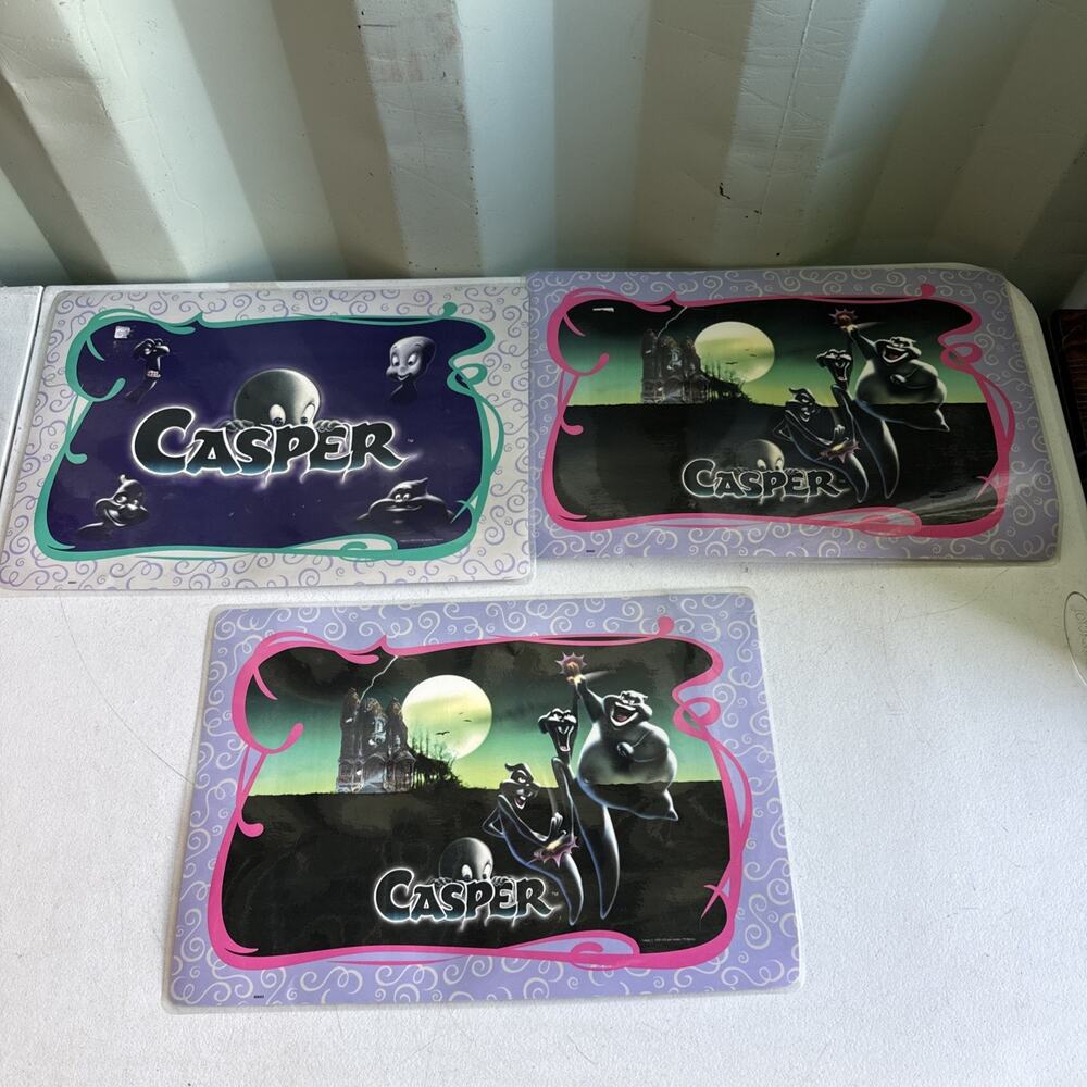 Vintage Casper Placemats 17” X 12” Lot Of 3